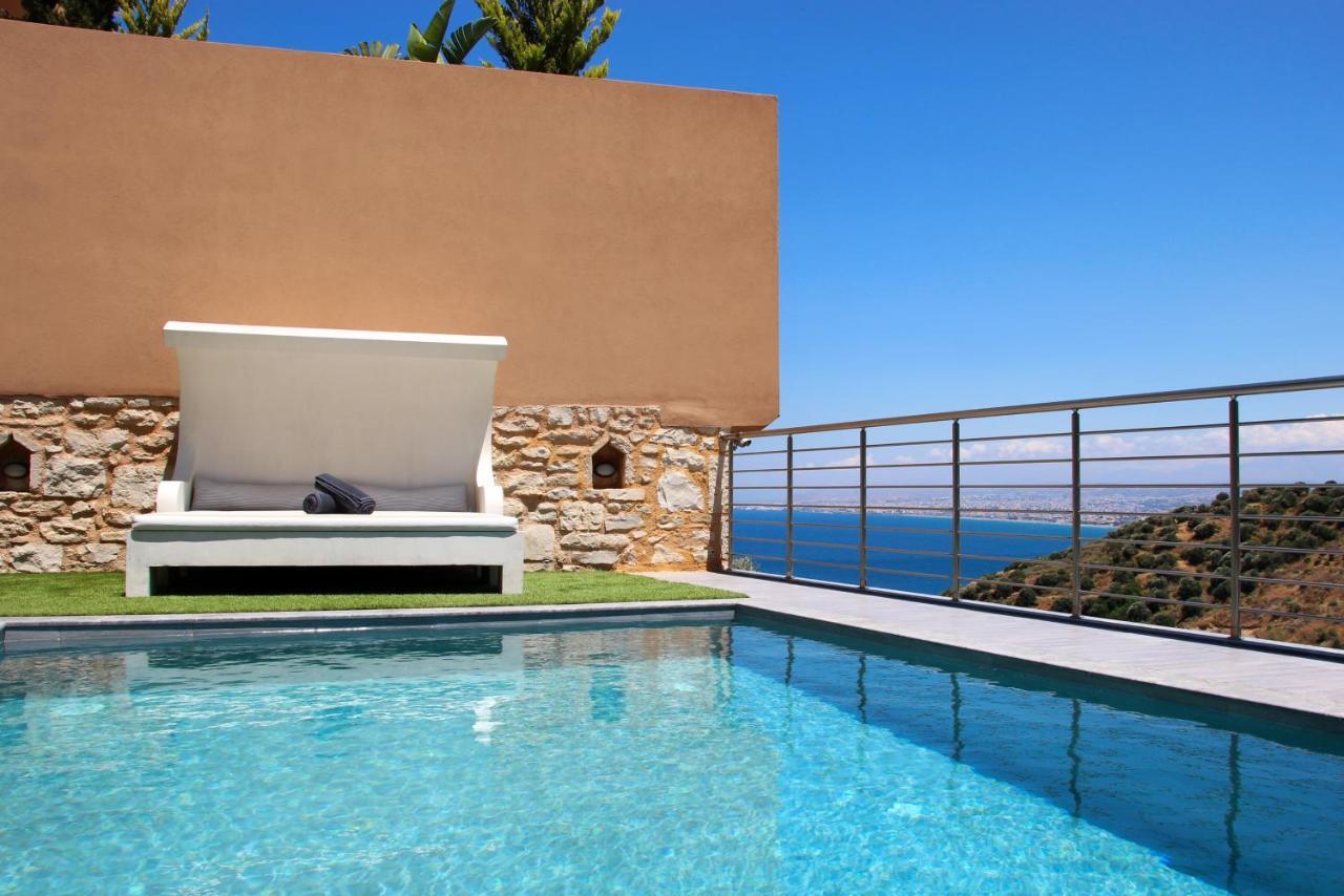 Design Villa Nicol - Heated Pool - Summer Kitchen Héraklion Extérieur photo