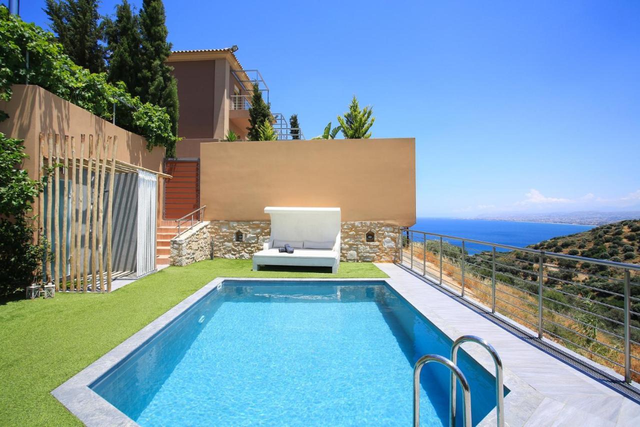 Design Villa Nicol - Heated Pool - Summer Kitchen Héraklion Extérieur photo